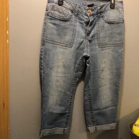 Faded glory Capri denim pants size 10 - Picture 1 of 7